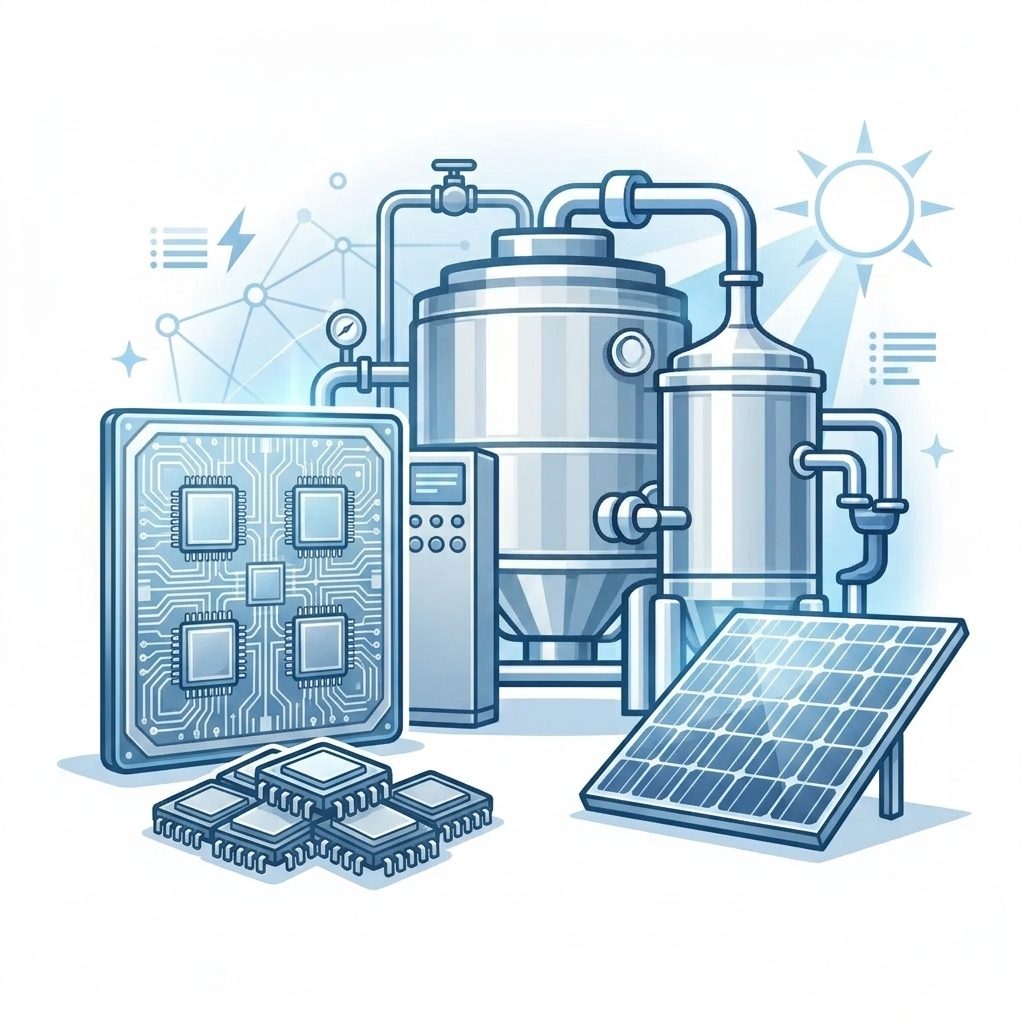 Solar Semiconductor ZLD Evaporator Plant